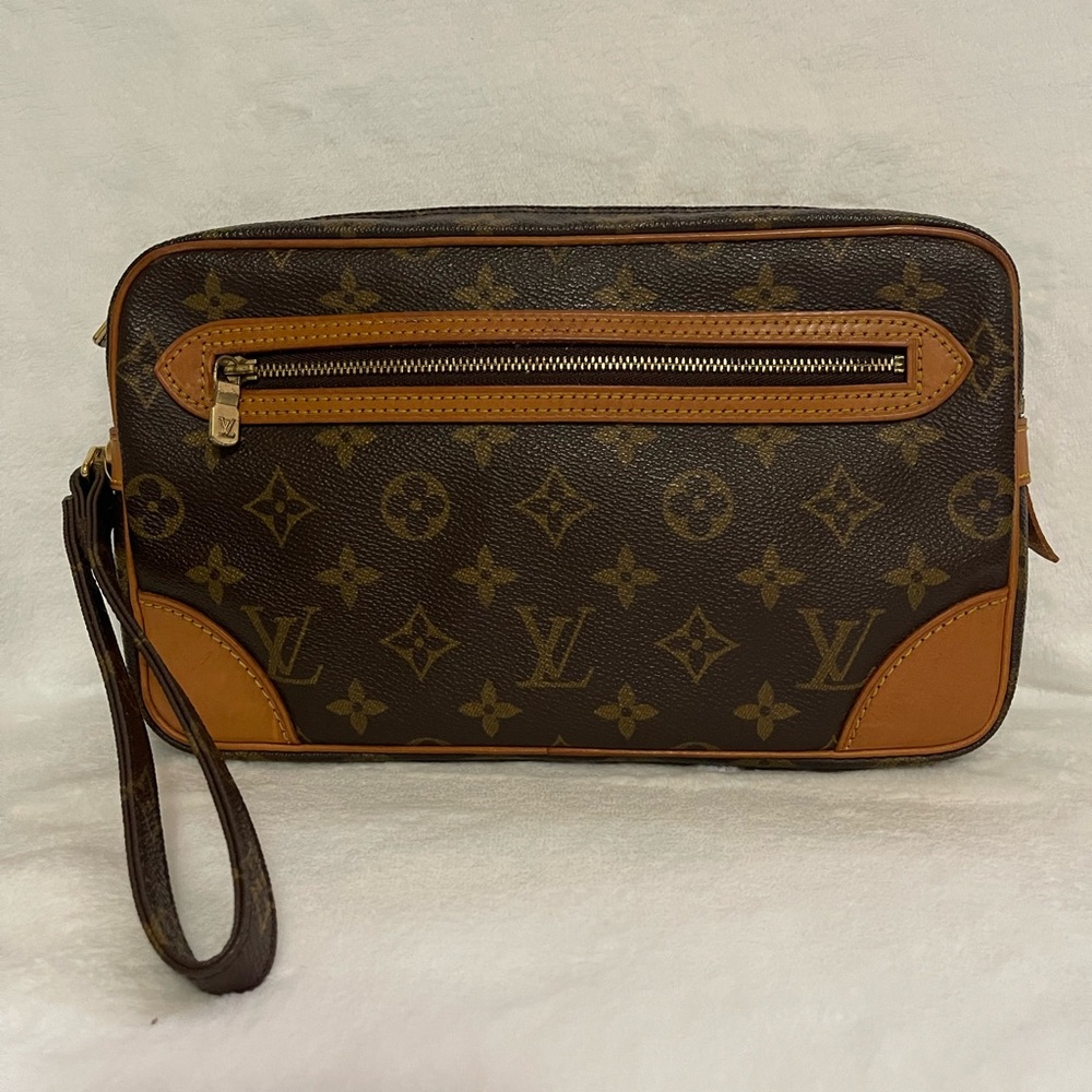 Louis Vuitton monogram Marly Dragonne clutch